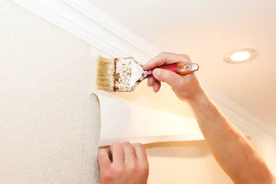 Pose de papier peint à Berlou — revêtements muraux et toiles de verre